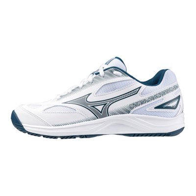 Zapatillas Balonmano Mizuno Stealth Star 2 JR. Hombre - Blancos / Azules / Plateados - Chile M897MD